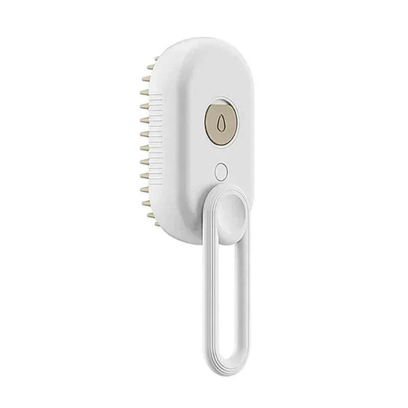 Electric Cat Steam Brush – 3 - In - 1 Pet Grooming Comb with Water Spray for Cats and Dogs, USB Rechargeable - PawVibe