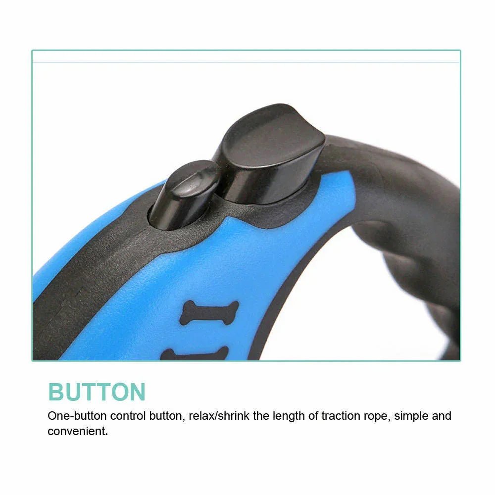 Automatic Retractable Dog Leash - Dual Size Options with Brake & Lock Safety System - PawVibe
