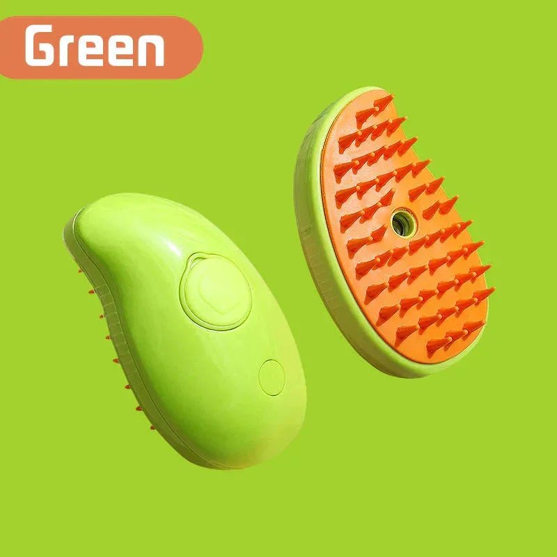 Electric Cat Steam Brush – 3 - In - 1 Pet Grooming Comb with Water Spray for Cats and Dogs, USB Rechargeable - PawVibe