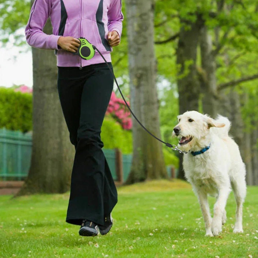 Automatic Retractable Dog Leash - Dual Size Options with Brake & Lock Safety System - PawVibe