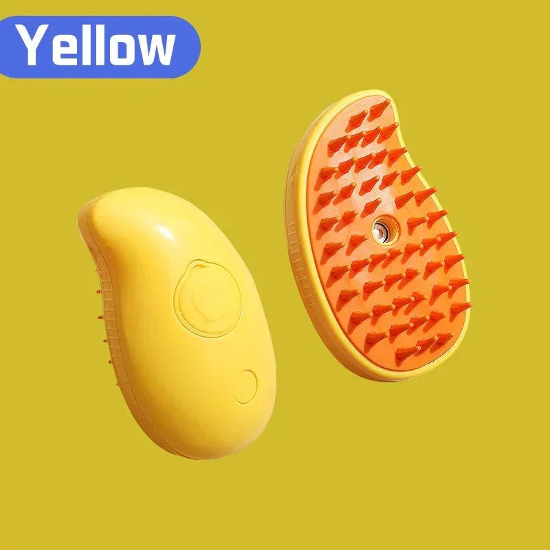 Electric Cat Steam Brush – 3 - In - 1 Pet Grooming Comb with Water Spray for Cats and Dogs, USB Rechargeable - PawVibe