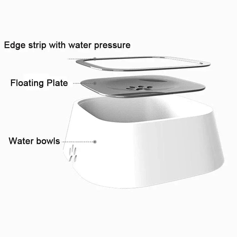 Dog Drinking Water Bowl with Floating Design - Non - Wetting, Non - Skid, Large Capacity - PawVibe