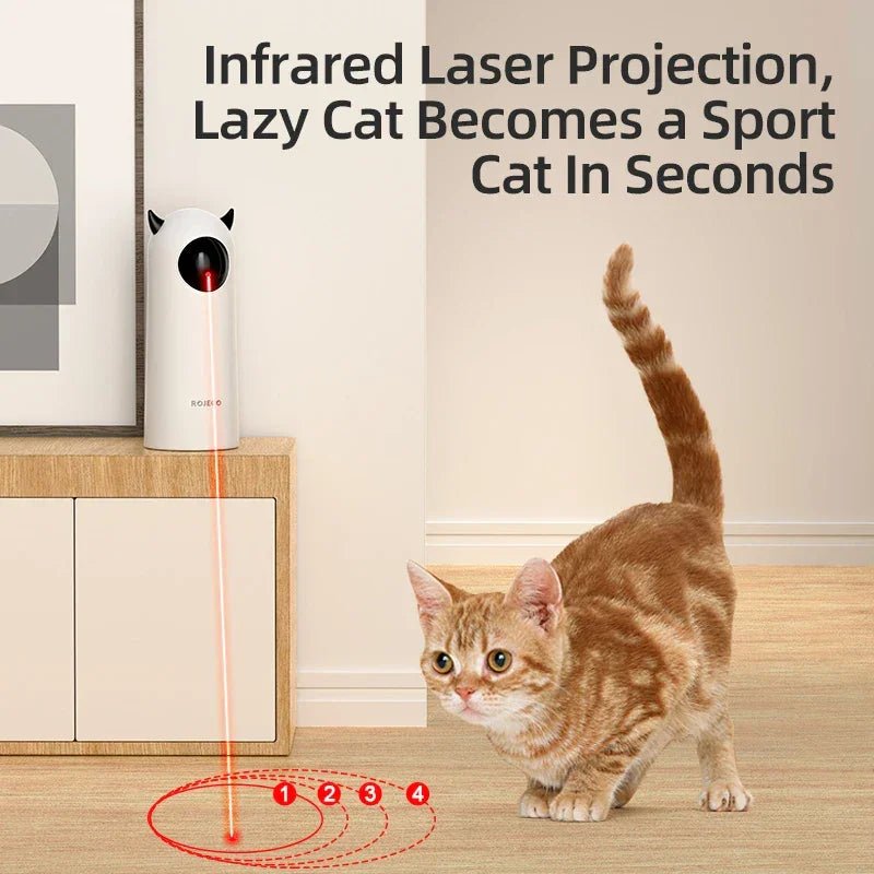Automatic Cat Toys Interactive Smart Teasing Pet LED Laser Indoor Cat Toy Accessories Handheld Electronic Cat Toy for Dog - PawVibe