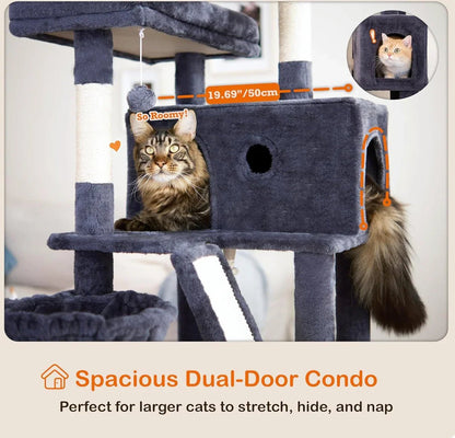 Cat Tree for Large Cats Cat Tower for Indoor - PawVibe