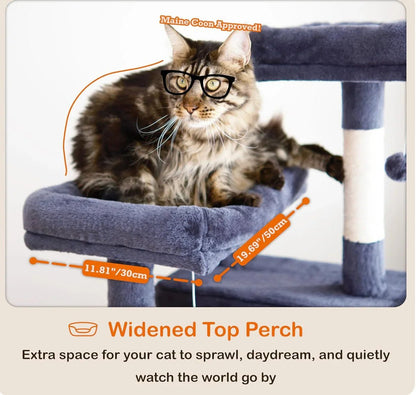 Cat Tree for Large Cats Cat Tower for Indoor - PawVibe