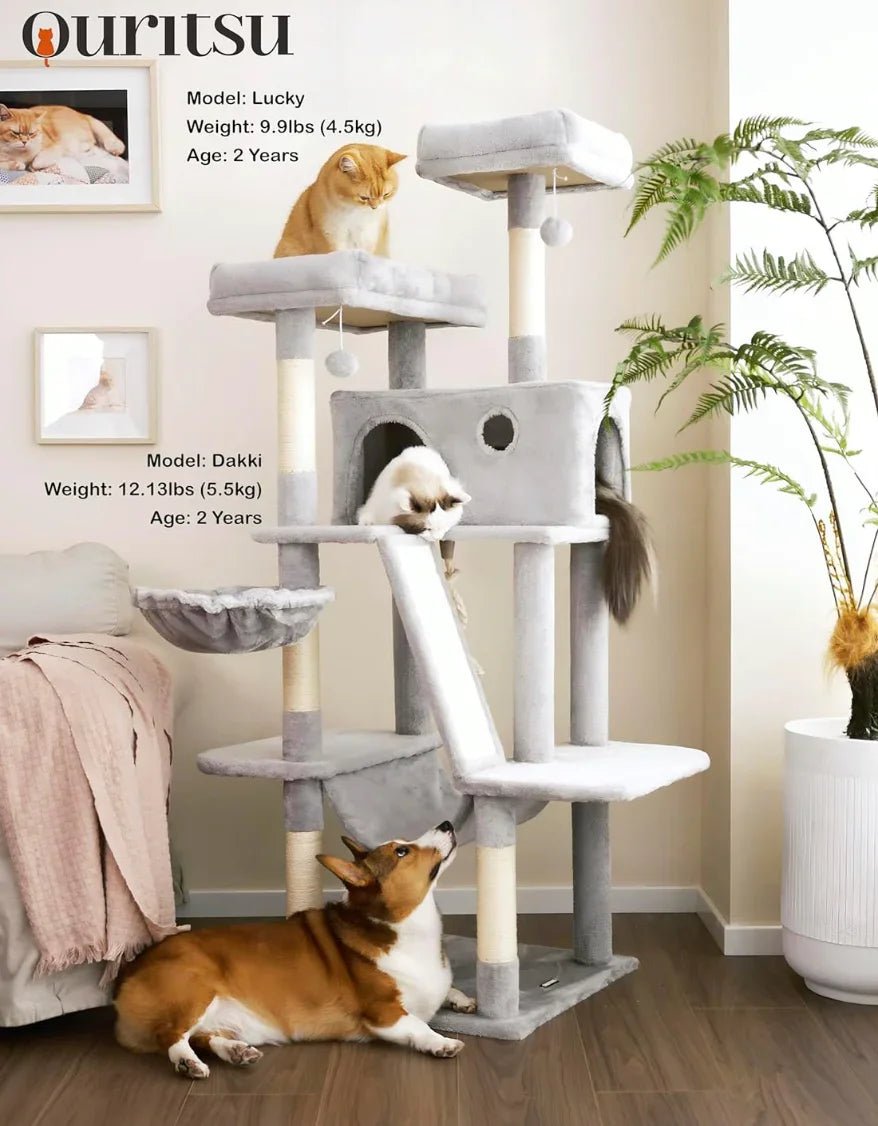 Cat Tree for Large Cats Cat Tower for Indoor - PawVibe