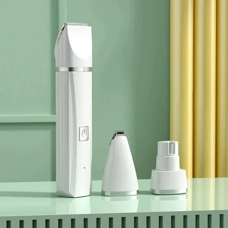 4 in 1 Electric Pet Grooming Kit - Hair Trimmer, Clippers, Nail Grinder for Cats & Dogs - PawVibe